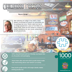 Puzzle Masterpieces: 1000 Piece Childhood Dreams - Wayne's Garage