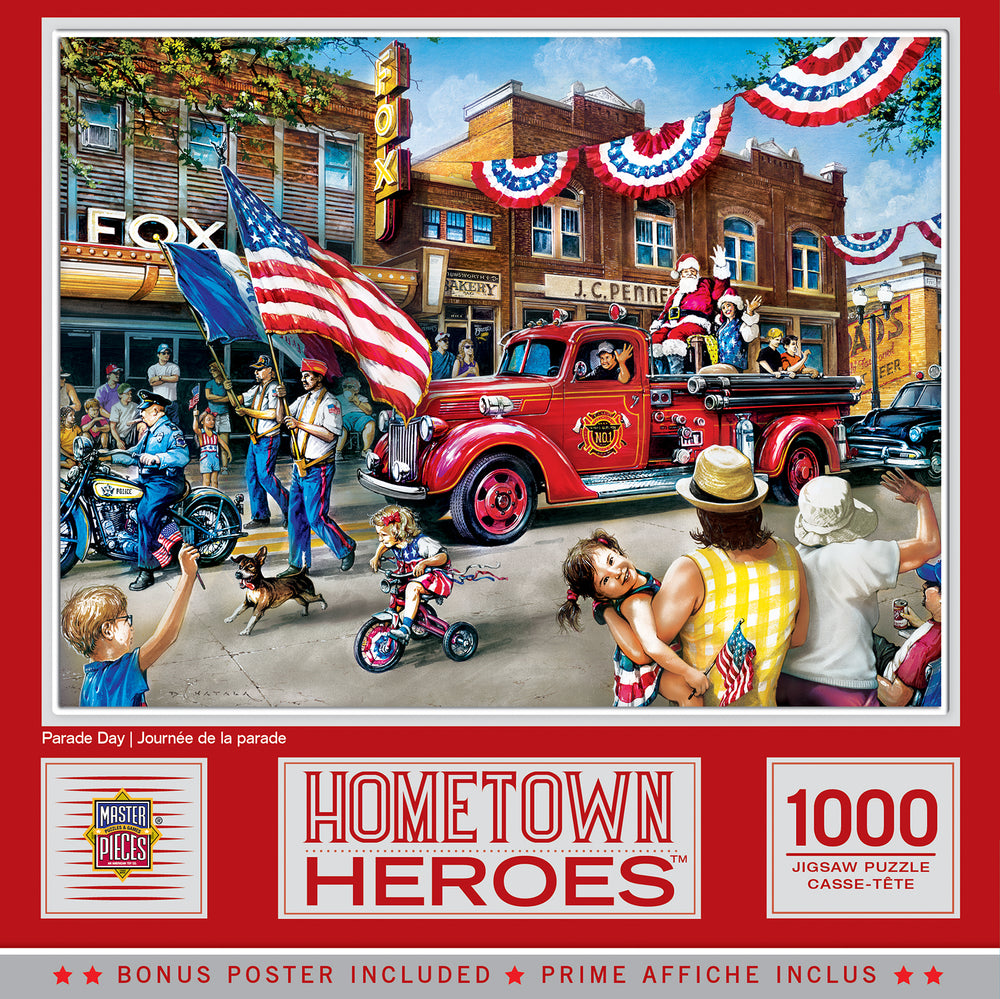 Puzzle Masterpieces: 1000 Piece Hometown Heroes - Parade Day