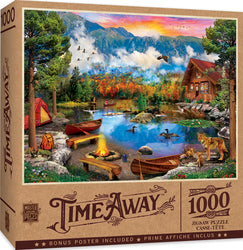 Puzzle Masterpieces: 1000 Piece Time Away - Sunset Canoe