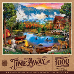 Puzzle Masterpieces: 1000 Piece Time Away - Sunset Canoe
