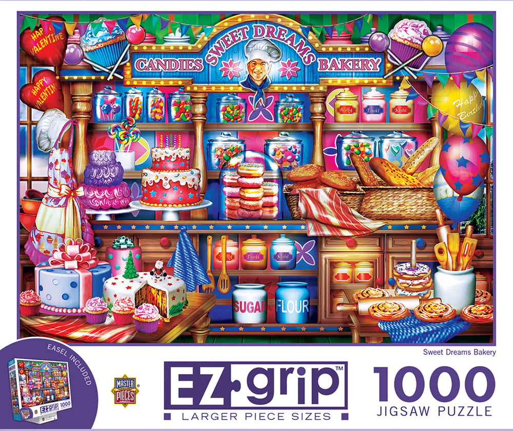 Puzzle Masterpieces: 1000 Piece EzGrip Sweet Dreams Bakery
