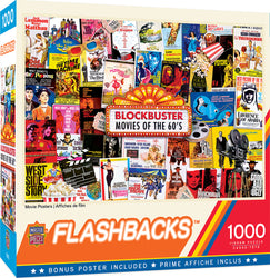 Puzzle Masterpieces: 1000 Piece Flashbacks - Movie Posters