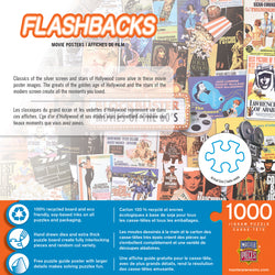 Puzzle Masterpieces: 1000 Piece Flashbacks - Movie Posters