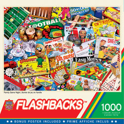 Puzzle Masterpieces: 1000 Piece Flashbacks - Family Game Night