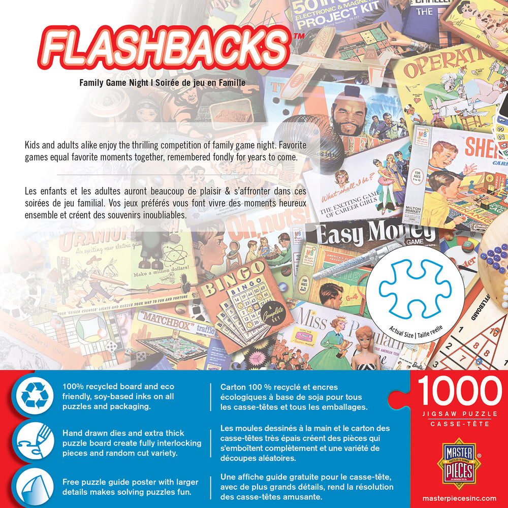 Puzzle Masterpieces: 1000 Piece Flashbacks - Family Game Night