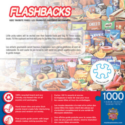 Puzzle Masterpieces: 1000 Piece Flashbacks - Kids Favorite Foods