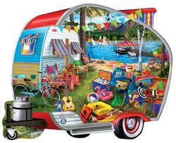 Puzzle Masterpieces: 1000 Piece Shaped Countours - Happy Campers