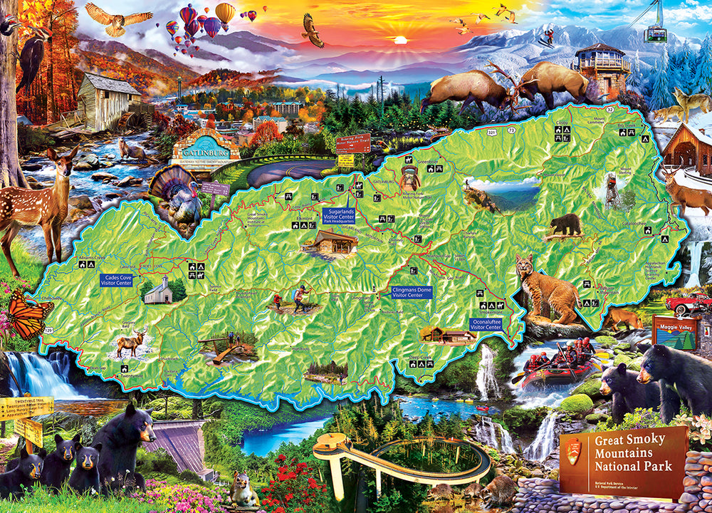 Puzzle Masterpieces: 1000 Piece National Parks - Great Smoky Mountains