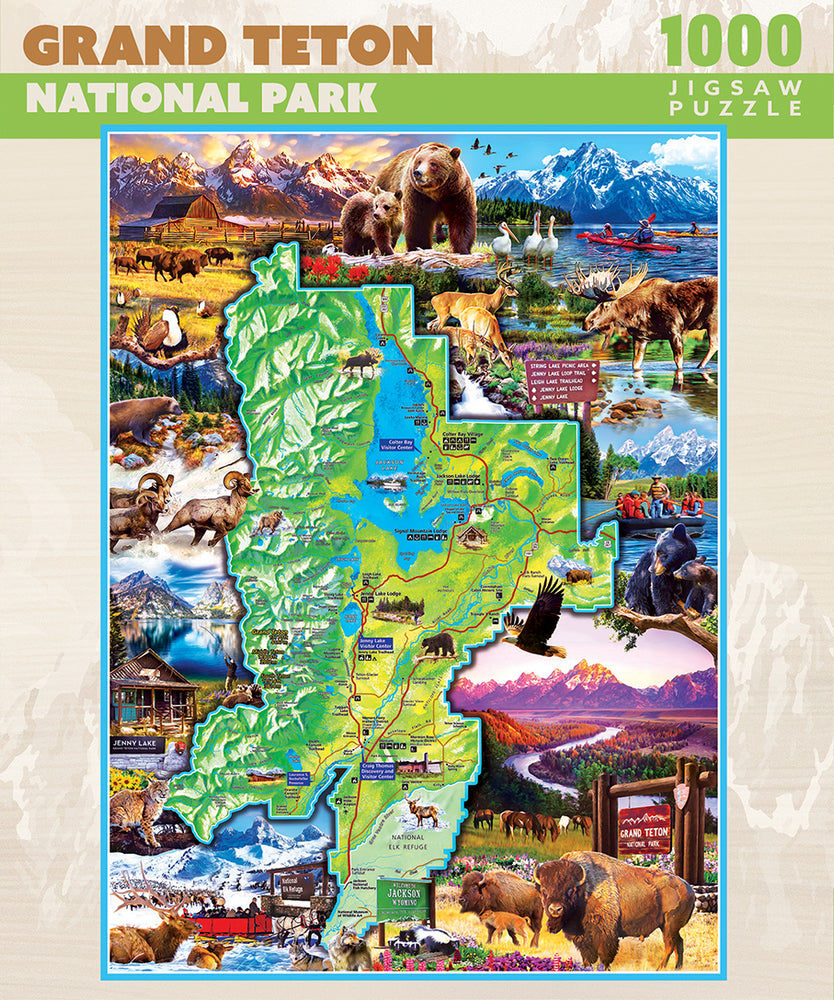 Puzzle Masterpieces: 1000 Piece National Parks - Grand Teton