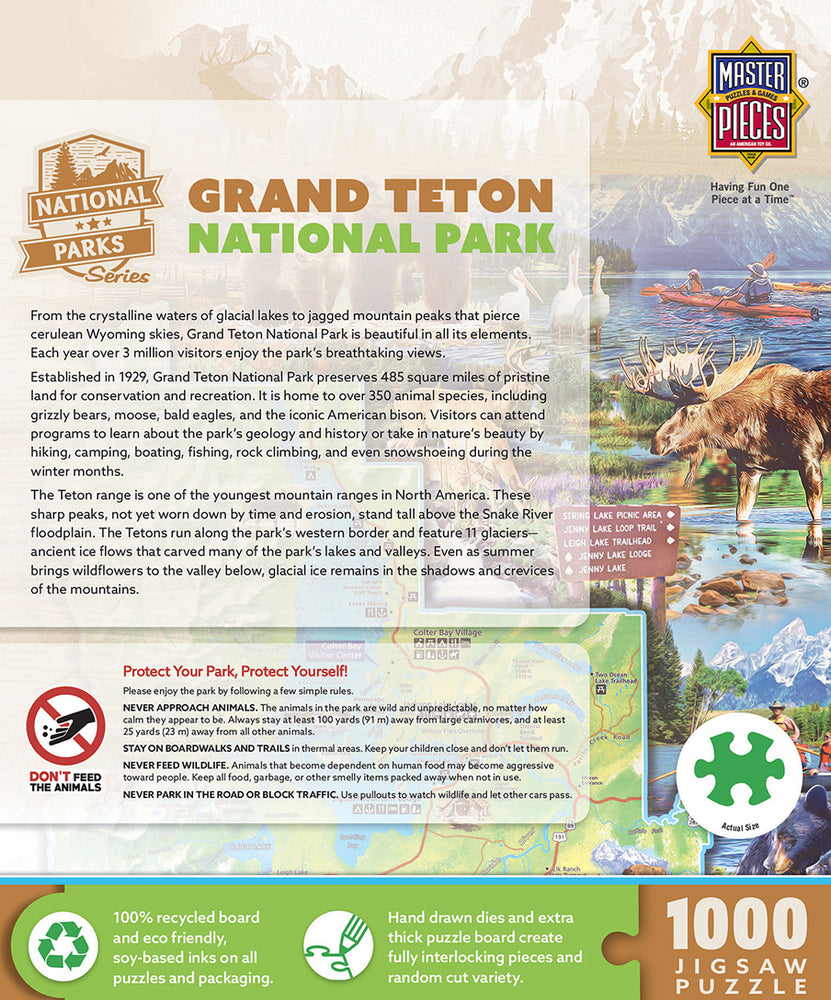 Puzzle Masterpieces: 1000 Piece National Parks - Grand Teton