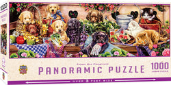Puzzle Masterpieces: 1000 Piece Panoramic Flower Box Playground