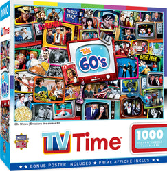 Puzzle Masterpieces: 1000 Piece TV Time - 60s Shows