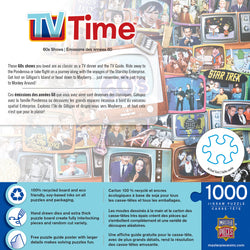 Puzzle Masterpieces: 1000 Piece TV Time - 60s Shows