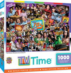 Puzzle Masterpieces: 1000 Piece TV Time - 70s Shows