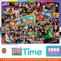Puzzle Masterpieces: 1000 Piece TV Time - 70s Shows