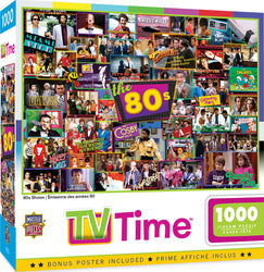 Puzzle Masterpieces: 1000 Piece TV Time - 80s Shows