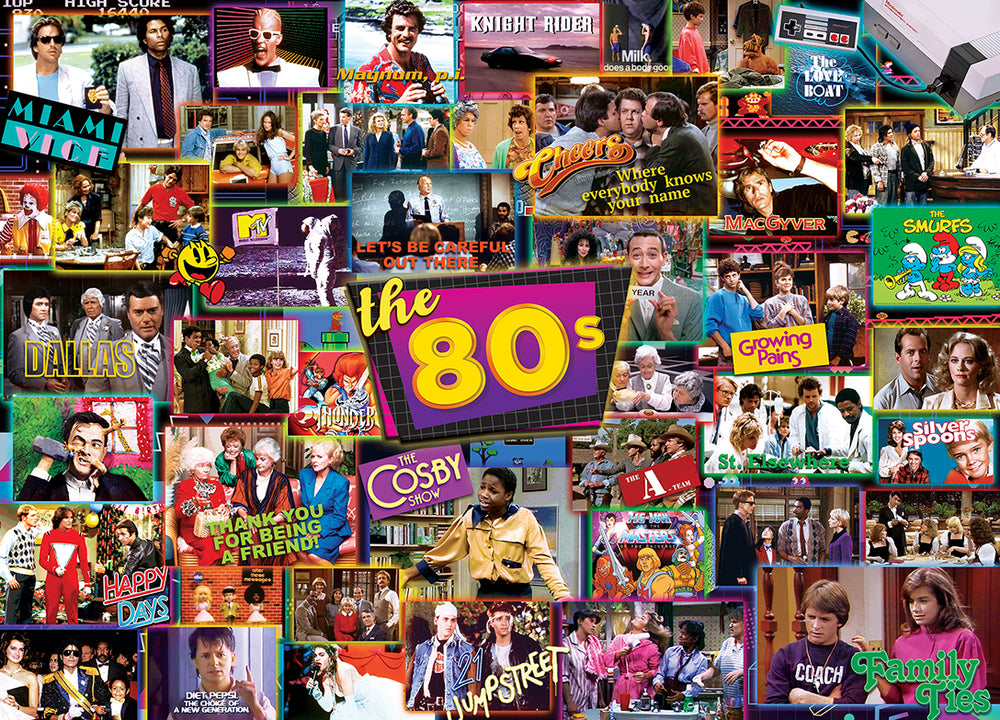 Puzzle Masterpieces: 1000 Piece TV Time - 80s Shows