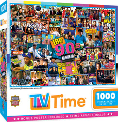 Puzzle Masterpieces: 1000 Piece TV Time - 90s Shows