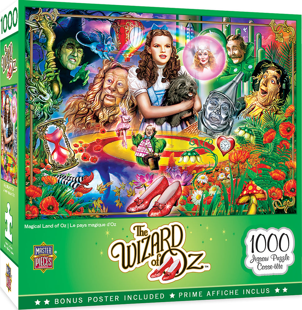 Puzzle Masterpieces: 1000 Piece The Wizard of Oz - Magical Land of Oz