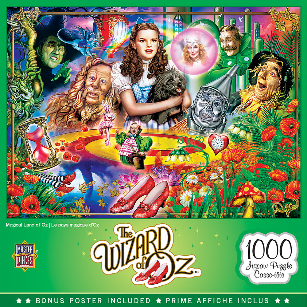 Puzzle Masterpieces: 1000 Piece The Wizard of Oz - Magical Land of Oz