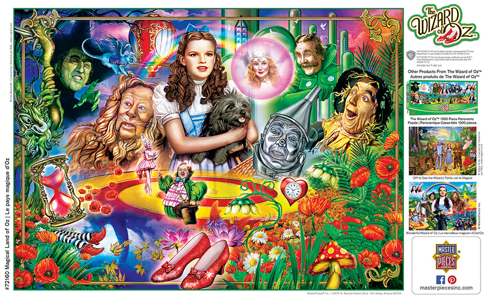 Puzzle Masterpieces: 1000 Piece The Wizard of Oz - Magical Land of Oz