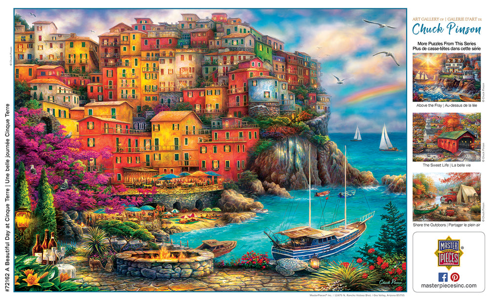 Puzzle Masterpieces: 1000 Piece Art Gallery - A Beautiful Day at Cinque Terre