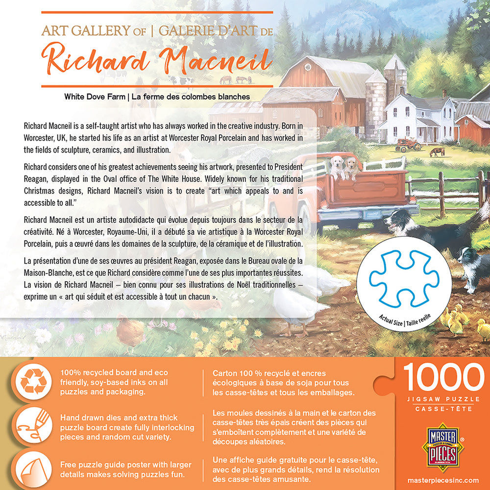 Puzzle Masterpieces: 1000 Piece Art Gallery - White Dove Farm