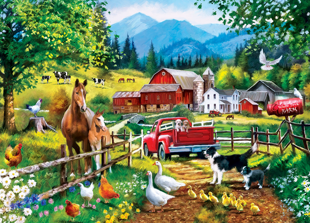 Puzzle Masterpieces: 1000 Piece Art Gallery - White Dove Farm