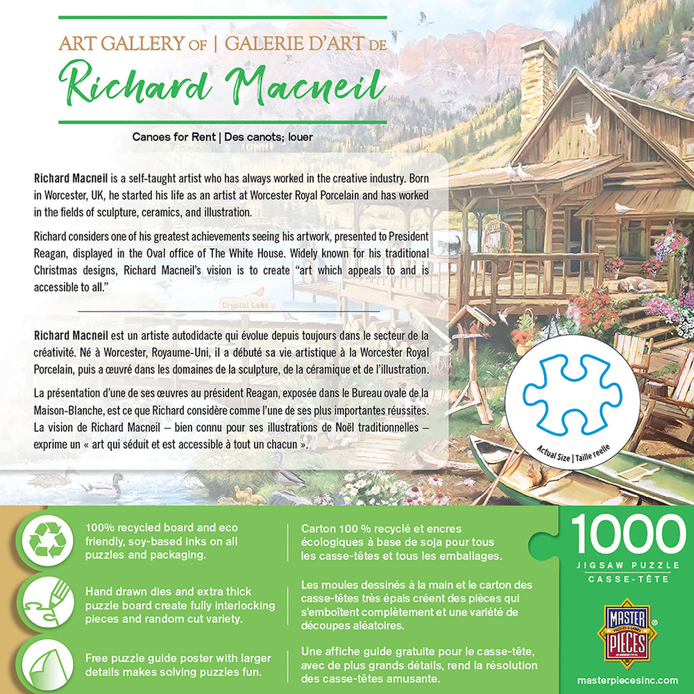 Puzzle Masterpieces: 1000 Piece Art Gallery - Canoes For Rent