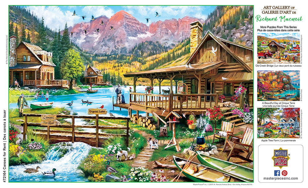 Puzzle Masterpieces: 1000 Piece Art Gallery - Canoes For Rent