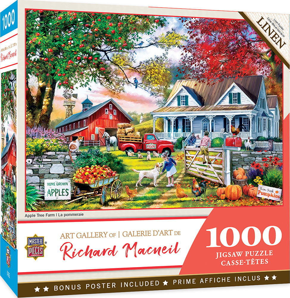 Puzzle Masterpieces: 1000 Piece Art Gallery - Apple Tree Farm