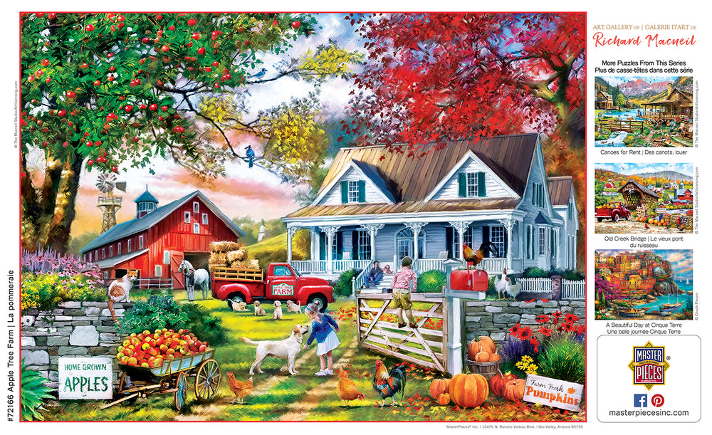 Puzzle Masterpieces: 1000 Piece Art Gallery - Apple Tree Farm