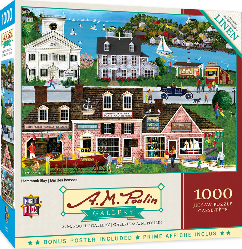Puzzle Masterpieces: 1000 Piece A. M. Poulin - Hammock Bay