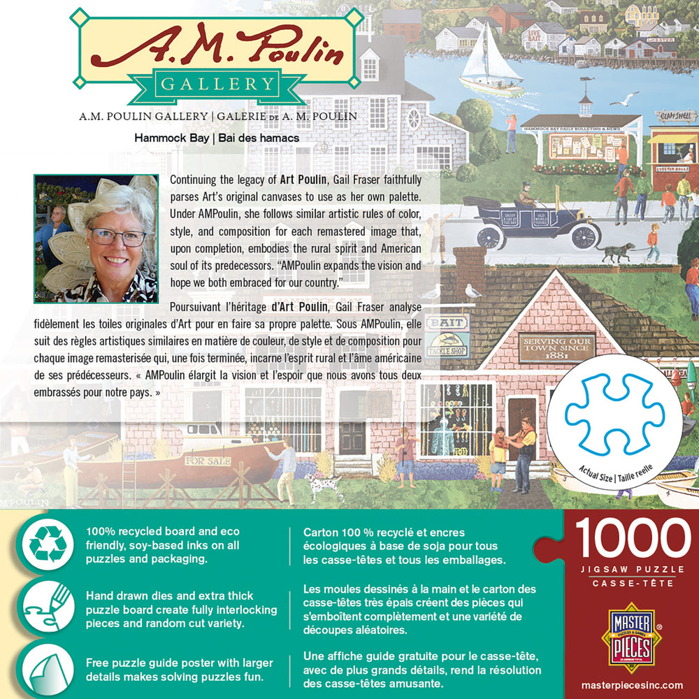 Puzzle Masterpieces: 1000 Piece A. M. Poulin - Hammock Bay