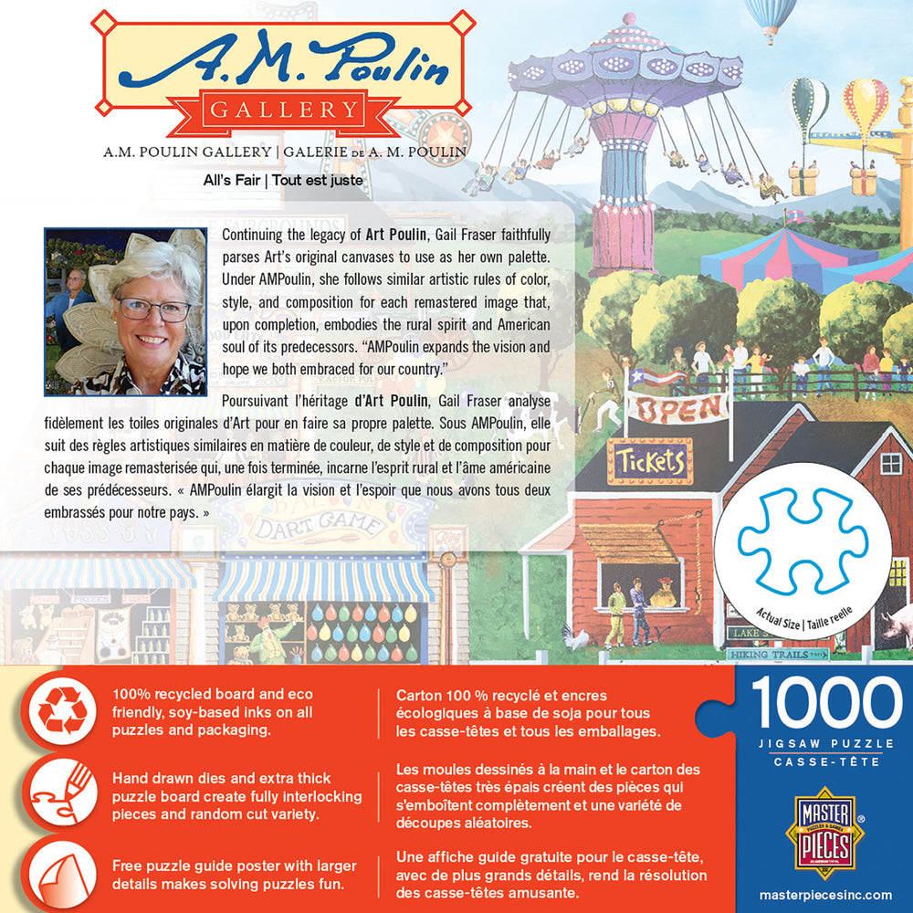 Puzzle Masterpieces: 1000 Piece A. M. Poulin - All's Fair