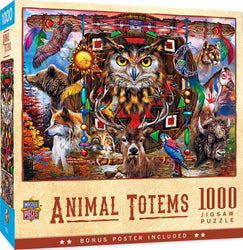 Puzzle Masterpieces: 1000 Piece Tribal Spirit - Spirit Animals