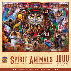 Puzzle Masterpieces: 1000 Piece Tribal Spirit - Spirit Animals