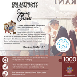 Puzzle Masterpieces: 1000 Piece Saturday Evening Post - Saying Grace