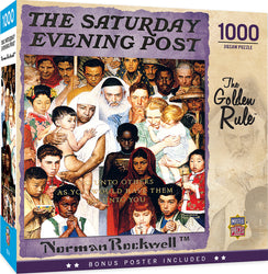 Puzzle Masterpieces: 1000 Piece Saturday Evening Post - The Golden Rule