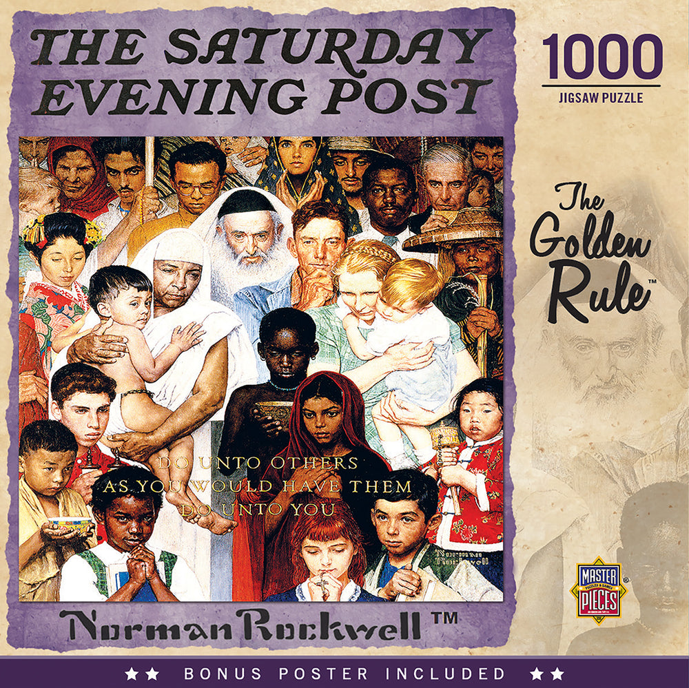 Puzzle Masterpieces: 1000 Piece Saturday Evening Post - The Golden Rule
