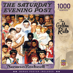 Puzzle Masterpieces: 1000 Piece Saturday Evening Post - The Golden Rule
