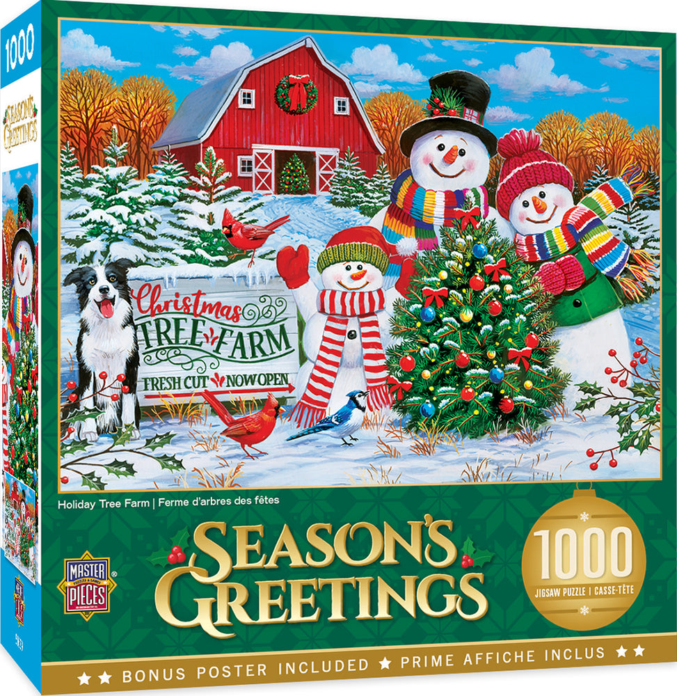 Puzzle Masterpieces: 1000 Piece Holiday - Holiday Tree Farm