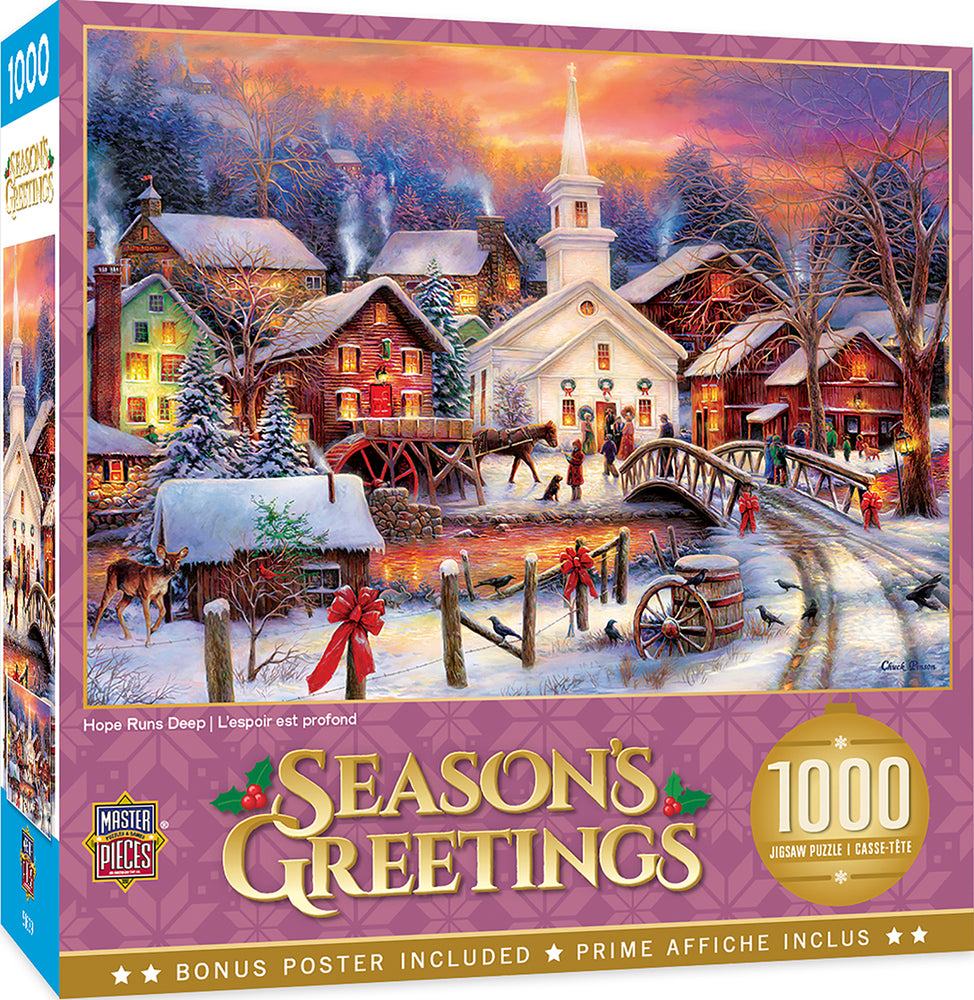 Puzzle Masterpieces: 1000 Piece Holiday - Hope Runs Deep