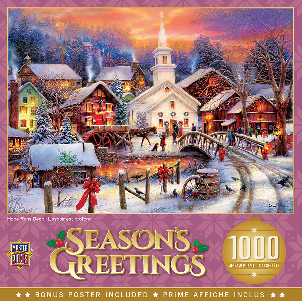 Puzzle Masterpieces: 1000 Piece Holiday - Hope Runs Deep