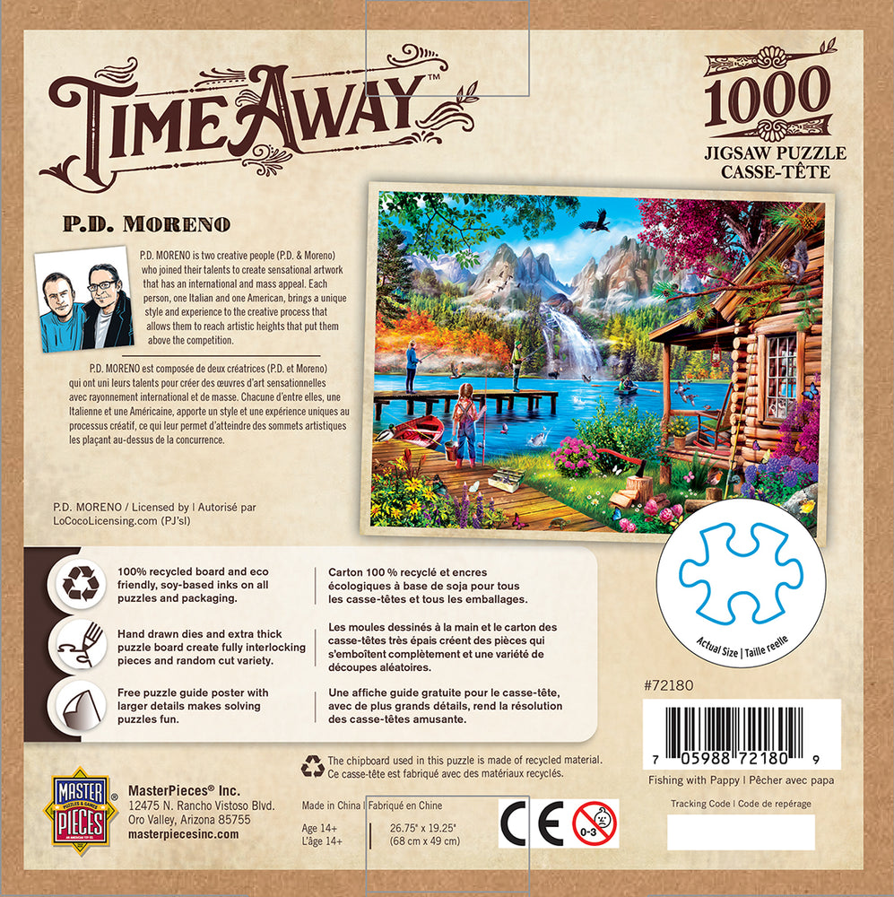 Puzzle Masterpieces: 1000 Piece Time Away - Fishing with Pappy