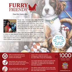 Puzzle Masterpieces: 1000 Piece Furry Friends - Puppy Pals