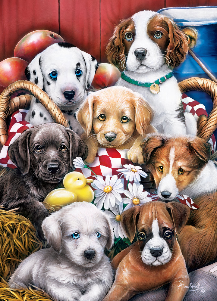 Puzzle Masterpieces: 1000 Piece Furry Friends - Puppy Pals
