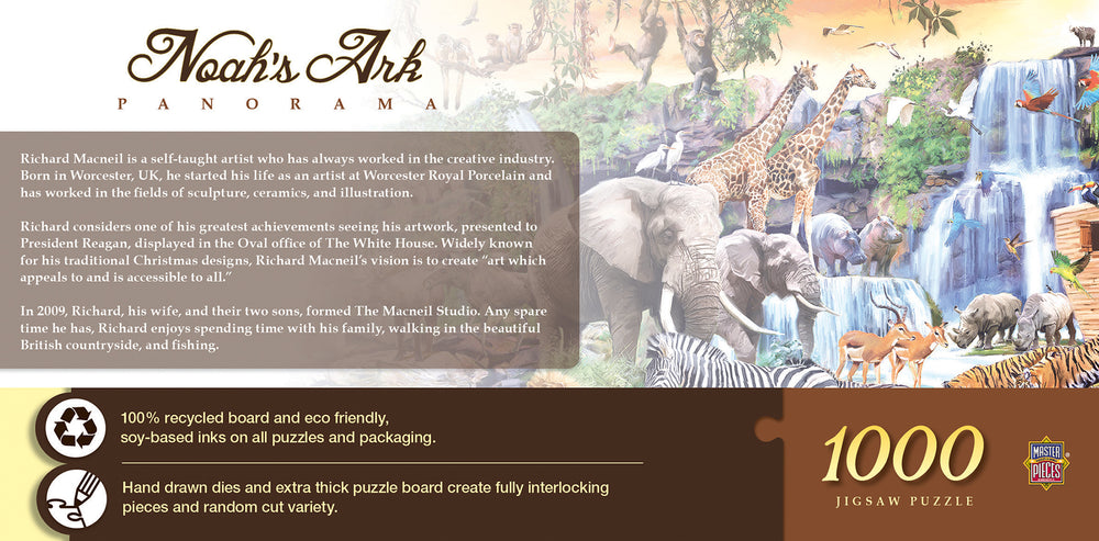 Puzzle Masterpieces: 1000 Piece Panoramic Inspirational - Noah's Ark