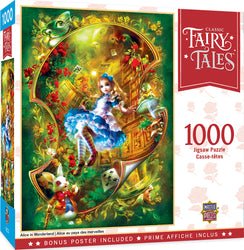 Puzzle Masterpieces: 1000 Piece Classic Fairy Tales - Alice in Wonderland
