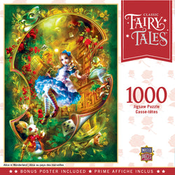 Puzzle Masterpieces: 1000 Piece Classic Fairy Tales - Alice in Wonderland